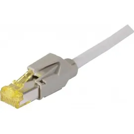 Tecline Patchkabel S/FTP, PiMF, Cat 6a, grau, 2,0 m Für 10 Gigabit/s, halogenfrei, mit Draka-Kabel und Hirosesteckern TM31 (bisherige Bezeichnung S/STP) (72202)