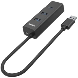 UNITEK 4-Anschluss USB 3.0 schwarz Y-3089 - Schwarz