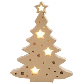 Creativ Company Leuchtende Pappmaché-Figur, Weihnachtsbaum, H 27 cm, T 4 cm, B 21,5 cm, 1 Stk