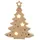 Creativ Company Leuchtende Pappmaché-Figur, Weihnachtsbaum, H 27 cm, T 4 cm, B 21,5 cm, 1 Stk
