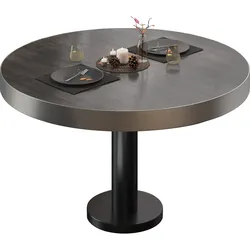 BML | Bistro Loungetisch | Ø:H 60 x 41 cm | Wenge / Schwarz