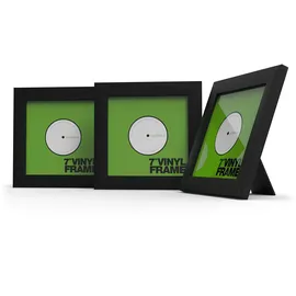 Glorious PC Gaming Race Glorious Vinyl Frame Set 7" Black - 3x Vinyl Cover Rahmen für 7"-Schallplatten, einfaches Anbringen und Austauschen, Alternativer Klappmechanismus, schwarz