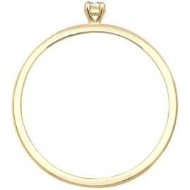 Elli DIAMONDS Elli DIAMONDS Ring Verlobung Solitär Diamant (0.015 ct.) 585 Gelbgold Ringe Damen