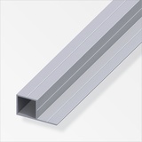 Alfer Quadratrohr, 1 Schenkel 1 m, 23.5 x 45.5 x 1.5 mm Alu roh blank