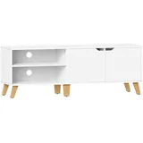 VASAGLE TV-Schrank 40 cm x 140 cm x 45 cm Weiß