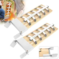 UISEBRT 2 x Flammlachsbrett - Flammlachsbretter mit Edelstahl-Halterung Lachsbretter zum Grillen, 5 Stufen Einstellbares Winkelsystem Räucherbrett Zedernholzbrett für Feuerschale & Grill