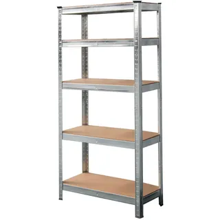 Xora Schwerlastregal, Silber, Metall, Holzwerkstoff, 75x175x30 cm, Freizeit, Heimwerken, Werkstatt, Schwerlastregale