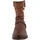 Mustang Winterboots MUSTANG SHOES "Fabienne", Damen, Gr. 37, dunkelbraun, Lederimitat, used, Schuhe Winterboots, Stiefelette, Westernboots im Used-Look