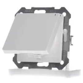 Siemens Schuko-Steckdose mit Klappdeckel titanweiß