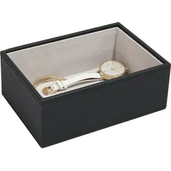 Stackers Schmuckkästchen mini open schwarzer Samt