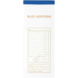 Exacompta 13482E 10x Block Durchschr Addition 9,1x22,5 50Bl - x 10 -