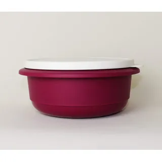 TUPPERWARE Peng Schüssel 1,0L in Brombeere Weiß Rührschüssel, Servierschüssel