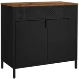 Songmics Kombikommode 40 x 76 x 40 cm Schwarz