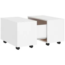 vidaXL Couchtisch Weiß 60x60x38 cm Holzwerkstoff