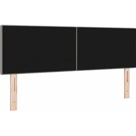 vidaXL LED Kopfteil mit LED-Lichtleisten Taupe 160 cm Polyester