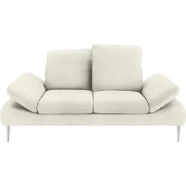 W.Schillig Couch Chenille 3-Sitzer Weiß