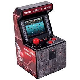 ITAL Mini Arcade-Maschine/Retro Design Tragbare Mini-Konsole mit 250 Spielen / 16 Bit/Maschine Perfekt als Geek-Geschenk für Kinder und Erwachsene (Rot)