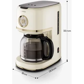 Klarstein Victoria Filterkaffeemaschine Beige