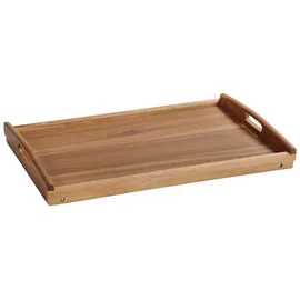 KESPER Serviertablett 55x35x24 mit Füßen Akazienholz