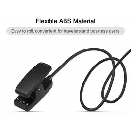 INF Clip-Ladegerät für Garmin Forerunner 235/735XT/630/645/230/Vivomove/Approach S20 / Schwarz