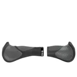 Velo De Ville Ergogel D3 Bar Fahrradgriff, ergonomisch, Gel-Schraubgriff, Länge: 140/92 mm, schwarz/grau