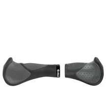 Velo De Ville Ergogel D3 Bar Fahrradgriff, ergonomisch, Gel-Schraubgriff, Länge: 140/92 mm, schwarz/grau