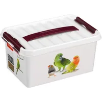 SUNWARE Q-Line Pet Decor Box, weiß Bordeaux, 6 Liter