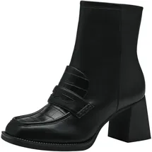 TAMARIS Damen Boots mit Absatz Vegan; BLACK/schwarz; 38 EU