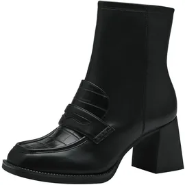 TAMARIS Damen Boots mit Absatz Vegan; BLACK/schwarz; 38 EU