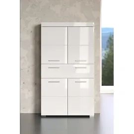 trendteam smart living - Amanda - Hochschrank - Weiß Hochglanz