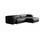 KAWOLA Sofa CELESTE 4-Sitzer mit Hocker Lederfaserstoff schwarz