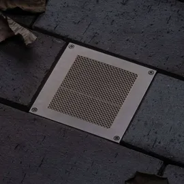 Paulmann Solar LED Bodeneinbauleuchte Aron Kunststoff 10x10 cm mit Bewegungsmelder weiß