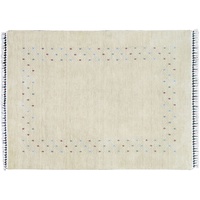 Moderner Teppich Lorry Buff GABBEH Home & Living 150 x 90 cm aus pflanzlicher Wolle in der Farbe Beige. Ideal für Jede Art von Umgebung: Küche, Badezimmer, Wohnzimmer, Schlafzimmer