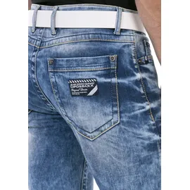 Cipo & Baxx Regular-fit-Jeans mit markanter Waschung 31, Länge 34, blau Herren, Regular-fit-Jeans Regular Fit Jeans,