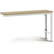 Manuflex AU8125.7035 Arbeits-Anbautisch UNIVERSAL Spezial mit Multiplexplatte, BxTxH = 2000 x 1000 x 722-1022 mm