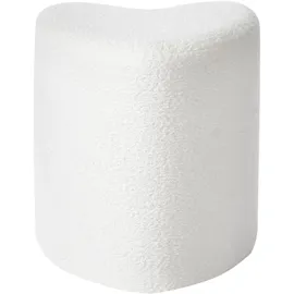 Beliani Pouf SCOTIA Polyester 40 x 44 x 33 cm Weiß