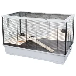 INTERZOO Harry + Wood Käfig für Nagetiere, Würger, Meerschweinchen 100 cm