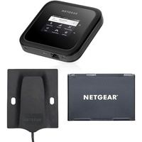 NETGEAR Nighthawk M6 5G WiFi 6 Mobiler Hotspot-Router (MR6150) - ultraschneller WLAN-Hotspot-Router, bis zu 6 GBit/s, entsperrt, inkl. zweiten Akku und Antenne