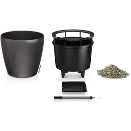 LECHUZA Classico LS 43 Komplettset Ø 43 x 40 cm anthrazit metallic