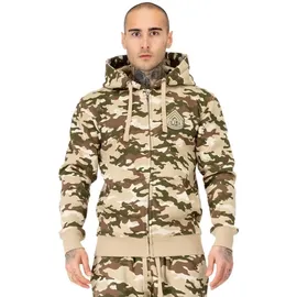 BENLEE Rocky Marciano Frasen Kapuzensweatjacke Herren Khaki 3XL