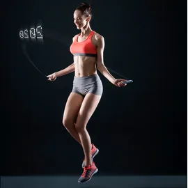 Tangram Factory, »Smart - LED-eingebettetes Springseil M schwarz