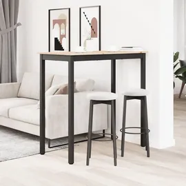 vidaXL Bartisch Natur 110 x 55 x 105 cm Braun