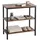 Relaxdays Nachtschrank 2 Fächer 60 x 61 x 30 cm Braun/Schwarz