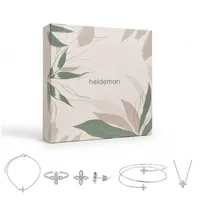 Heideman Schmuck-Adventskalender Summerbox Florenz silberfarben, Schmuckset mehrteilig Schmuck für Frauen - 5 Schmuckstücke silberfarben
