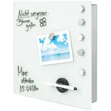 bremermann Schlüsselkasten XL 35 x 35 x 5 cm Grau/Weiß