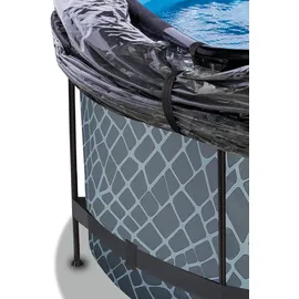 EXIT TOYS Stone Pool 360 x 122 cm inkl. Sandfilter und Abdeckung