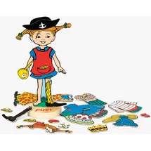 Pippi Langstrumpf Magnetpuppe (Ankleidepuppe)