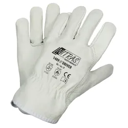 NITRAS "Driver" Rindvolllederhandschuhe 1409 , 1 Paar, Größe 10