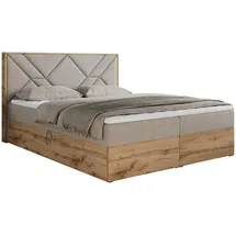 MKS Boxspringbett 180 x 200 cm H3 Beige