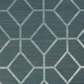 boutique luxury Asscher Geo Teal Vliestapete 10,05 x 0,52 m 10 m 0 g Blau/Grün/Petrol